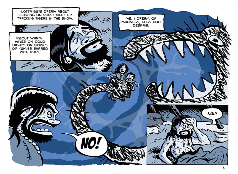 Illustration for article titled The webcomic Hard Boiled Shaman is a supernatural detective noir of the North